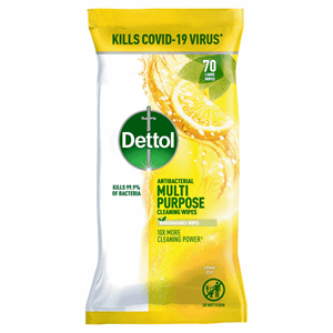 Dettol Antibacterial Multi Purpose Cleansing Wipes Citrus Biodegradeable 70s Image