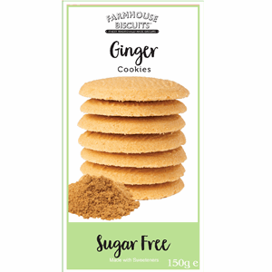 Farmhouse Biscuits Sugar Free Mild Ginger Biscuits 150g Image