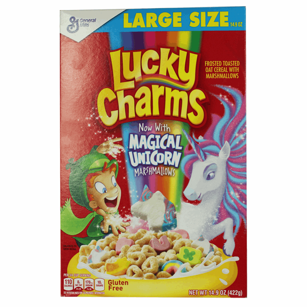 Lucky Charms Frosted Toasted Oat Cereal with Marshmallows 422g by