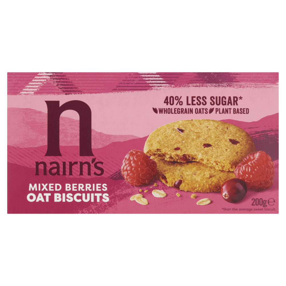 Nairn's Mixed Berries Oat Biscuits 200g by British Store Online