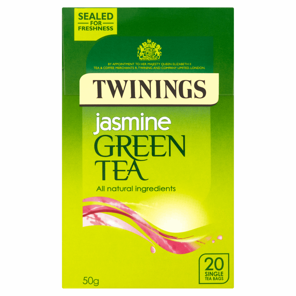 Twinings Jasmine Green Tea 20 Single Tea Bags 50g by British Store Online