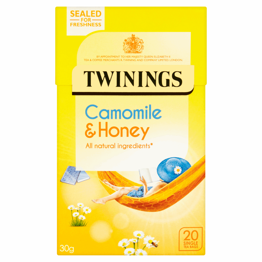 Twinings Camomile & Honey 20 Single Tea Bags 30g by British Store Online