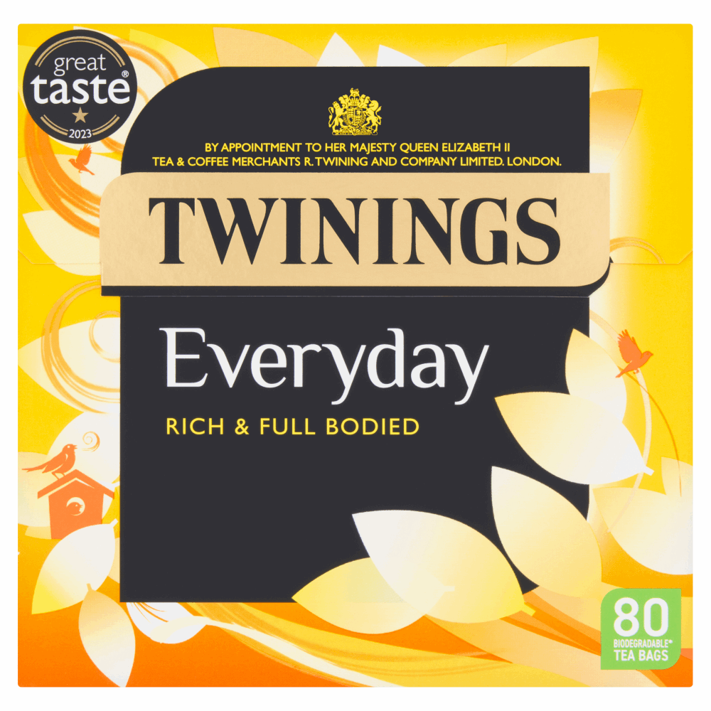 Twinings Everyday 100 Tea Bags 290g by British Store Online