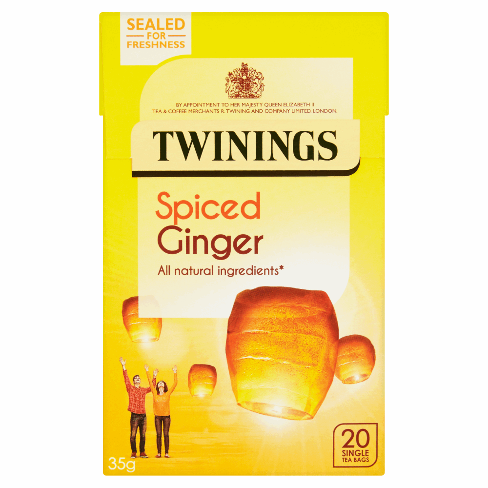 Twinings Spiced Ginger 20 Single Tea Bags 35g by British Store Online