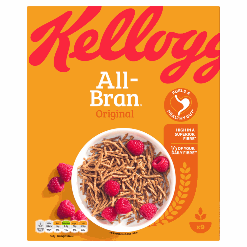 Kellogg's AllBran Cereal, 375g by British Store Online