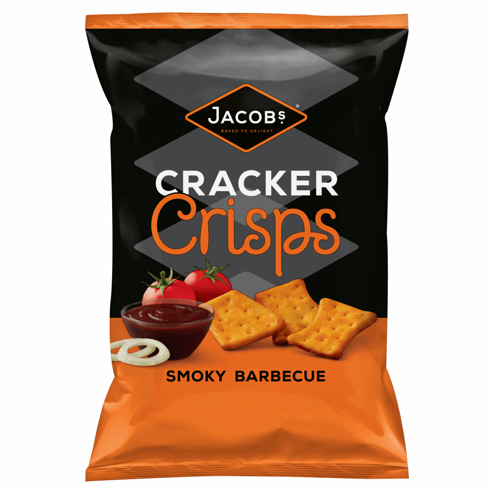Jacobs Cracker Crisps Smoky Barbecue 150g by British Store Online