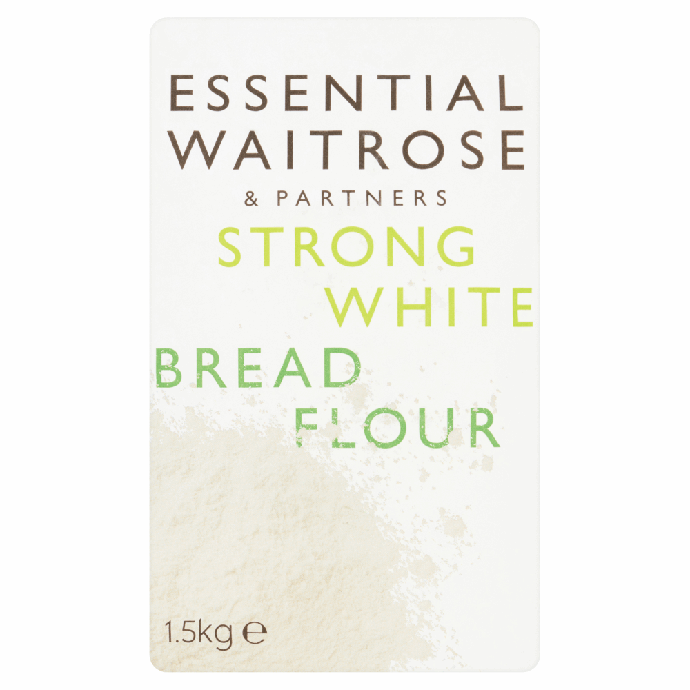 Essential Waitrose & Partners Strong White Bread Flour 1.5kg by British