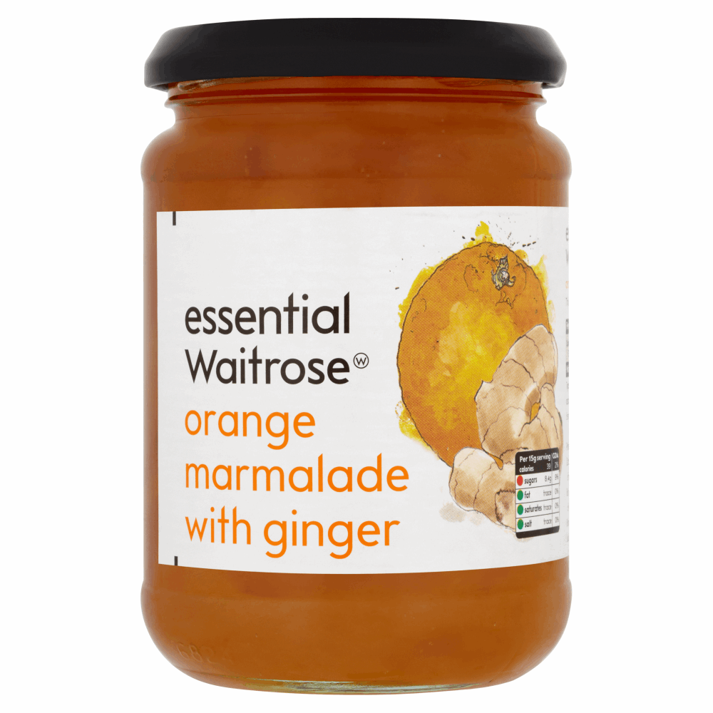 Essential Waitrose Orange Marmalade with Ginger 454g by British Store
