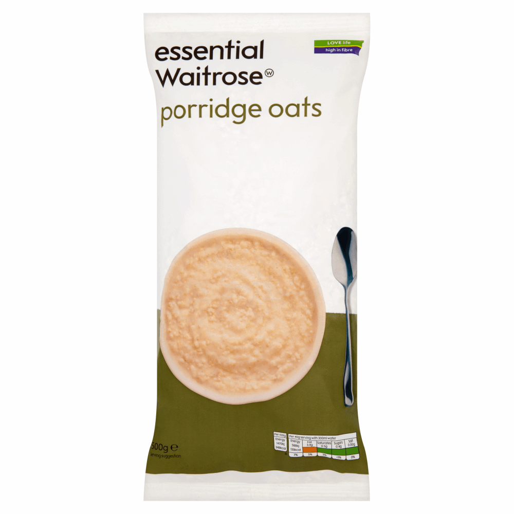 Essential Waitrose Porridge Oats 500g by British Store Online