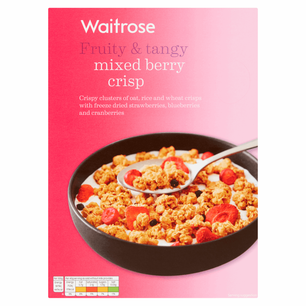Waitrose Mixed Berry Crisp 500g by British Store Online