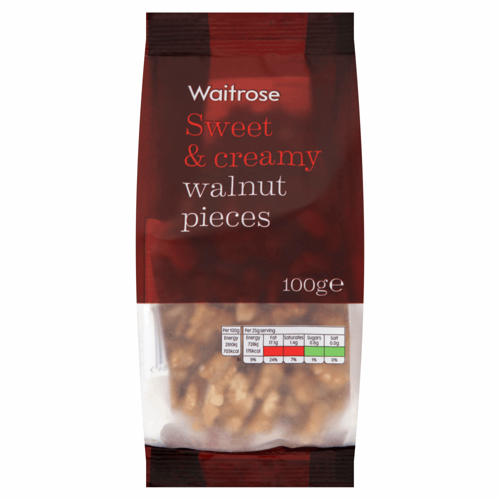 Waitrose Walnut Pieces 100g by British Store Online