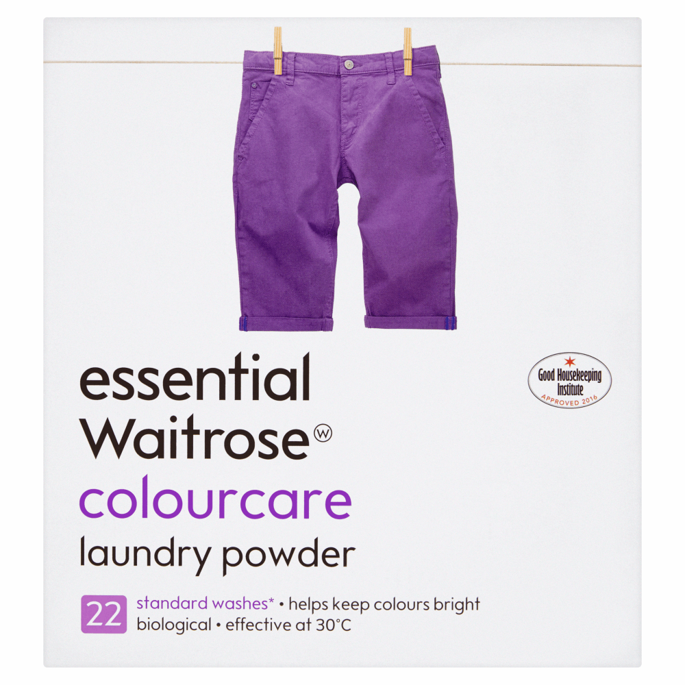 Essential Waitrose Colourcare Laundry Powder 22 Washes 1.43kg by