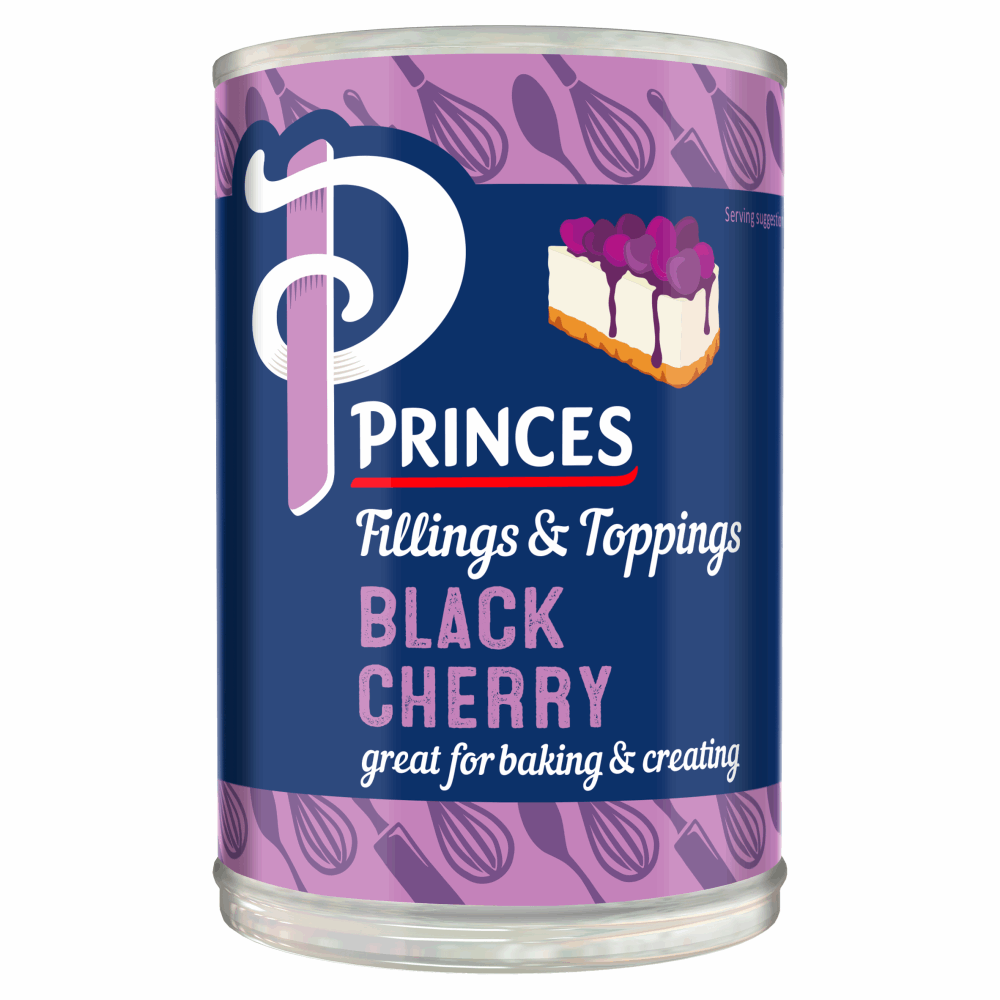 Princes Fruit Filling Black Cherry 410g by British Store Online