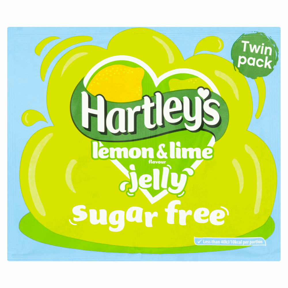 Hartley s Lemon Lime Flavour Jelly Sugar Free Twin Pack 23g By 