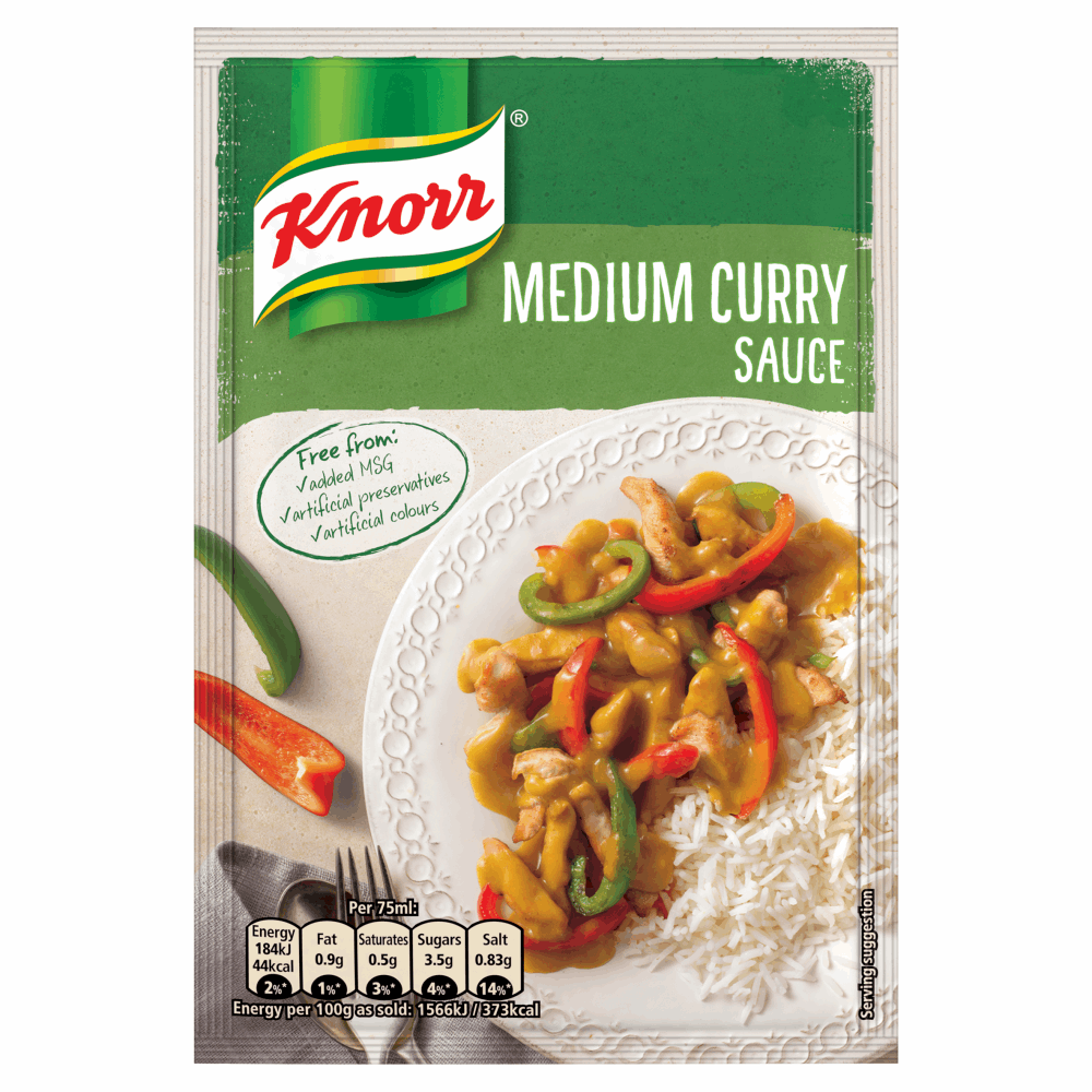 Knorr Curry Sauce Medium 47g by British Store Online