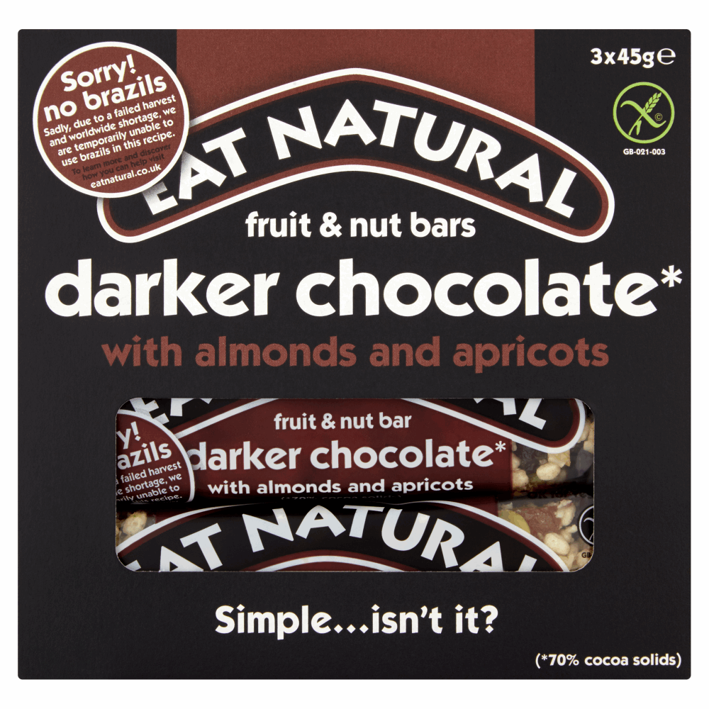 Eat Natural Fruit & Nut Bars Darker Chocolate With Almonds And Apricots