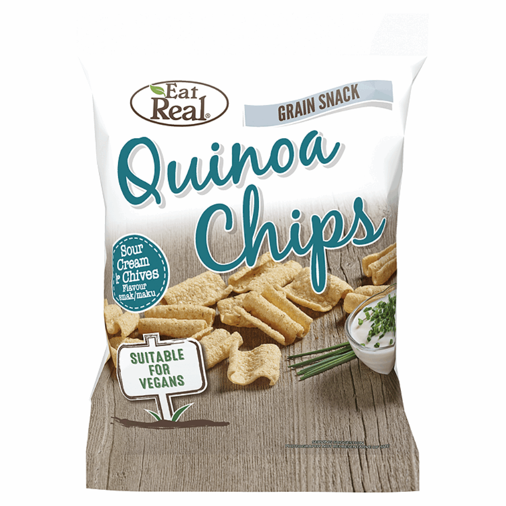 Eat Real Quinoa Chips Sour Cream & Chives Flavour 30g by British Store Online