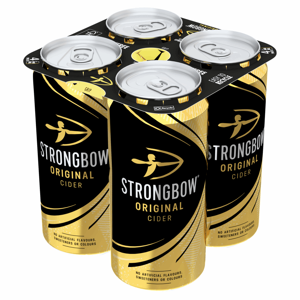 Strongbow Original Cider 4 x 440ml Cans by British Store Online