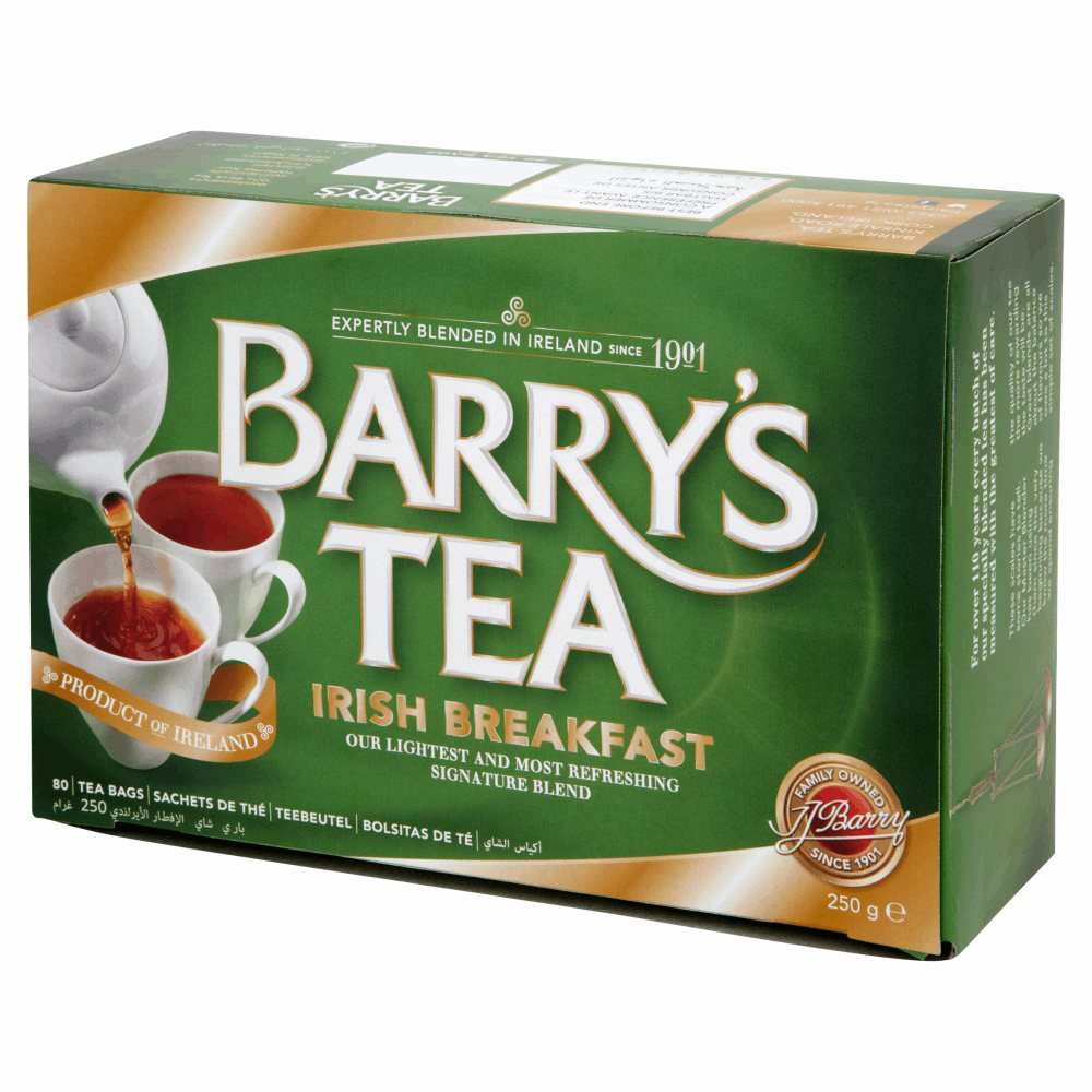 Barry's Tea Irish Breakfast 80s Tea Bags 250g by British Store Online