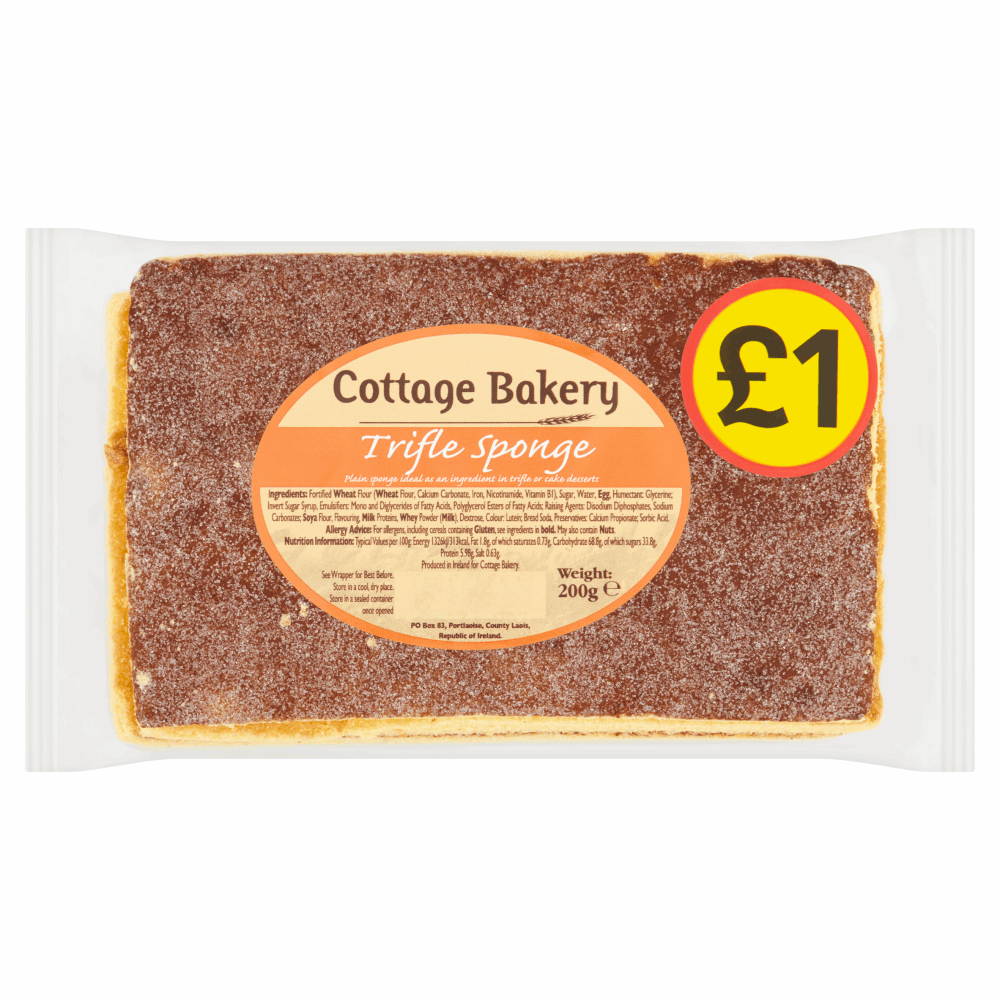 Cottage Bakery Trifle Sponge 200g by British Store Online