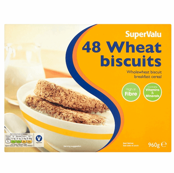 SuperValu Wheat Biscuits 48 Pack (960 g) by British Store Online