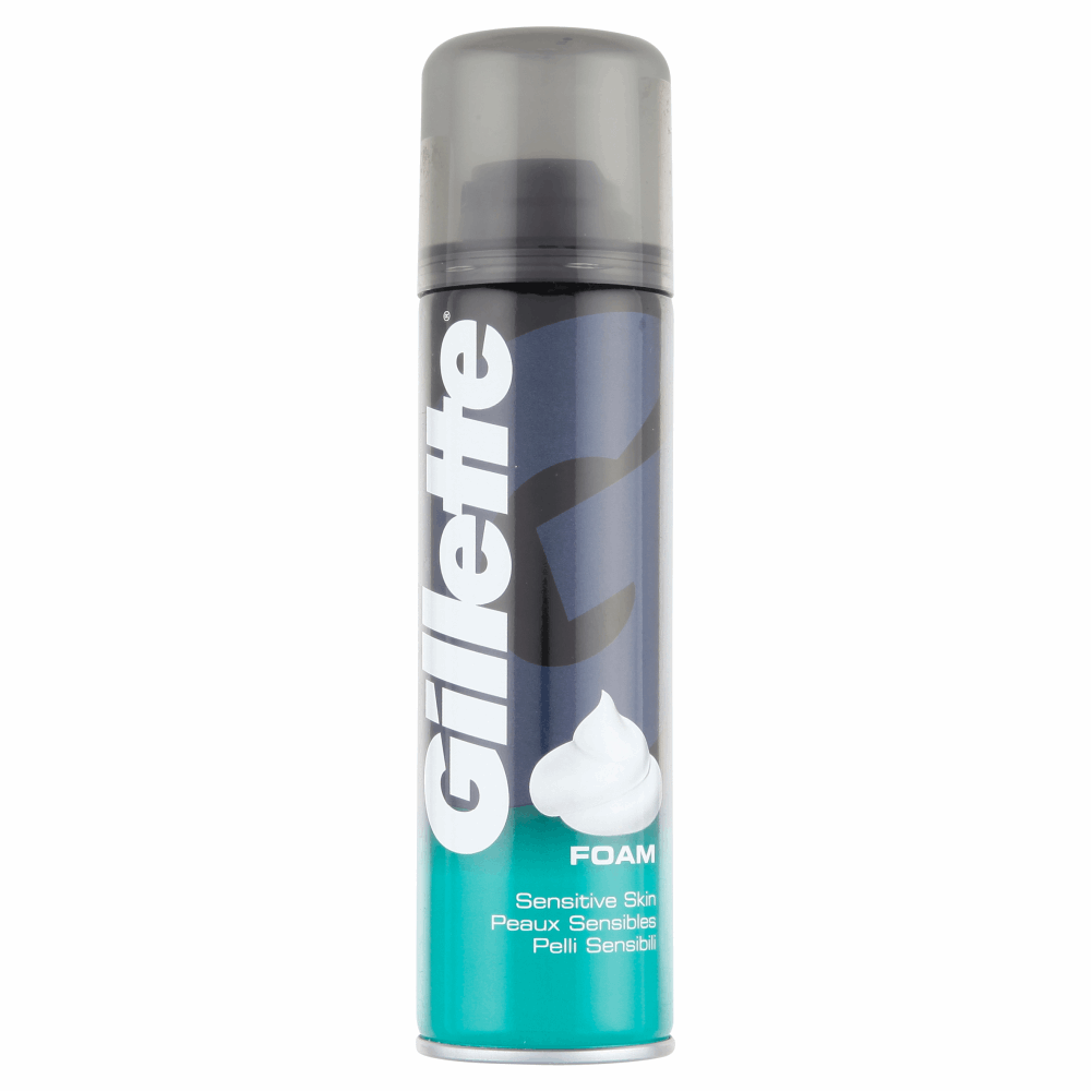 Gillette Classic Men's Shaving Foam Sensitive 200ml by British Store Online