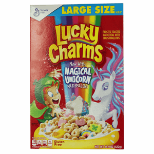 Lucky Charms Frosted Toasted Oat Cereal with Marshmallows 422g Image