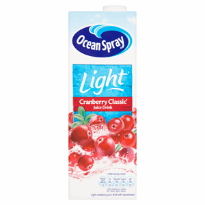Ocean Spray Light Cranberry Classic Juice Drink 1 Litre Image