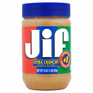 Jif Extra Crunchy Peanut Butter 454g Image