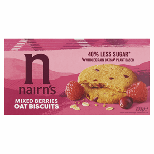 Nairn's Mixed Berries Oat Biscuits 200g Image