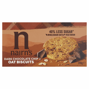 Nairn's Dark Chocolate Chip Oat Biscuits 200g Image