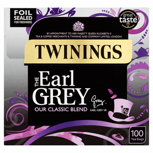 Twinings The Earl Grey 100 Tea Bags 250g Image