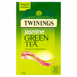 Twinings Jasmine Green Tea 20 Single Tea Bags 50g Image