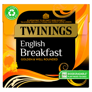 Twinings English Breakfast 100 Tea Bags 250g Image