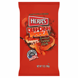 Herrs Cheese Curls Deep Dish Pizza 199g Image