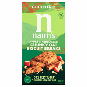 Nairns Gf Apple & Cinnamon Oat Biscuits 160g Image