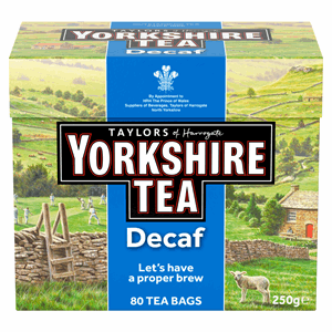 Yorkshire Tea Decaf 80 Teabags 250g Image