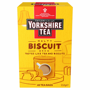 Taylors of Harrogate Yorkshire Tea Malty Biscuit Brew 40 Tea Bags 112g Image