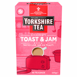 Yorkshire Tea Toast & Jam Brew 40 Tea Bags 125g Image