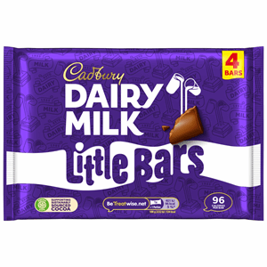 Cadbury Dairy Milk Little Bars 4 Pack Multipack 72g Image