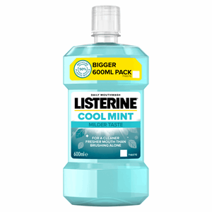 Listerine Cool Mint Milder Taste Mouthwash 600ml Image