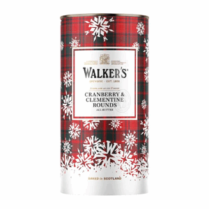 Walkers Cranberry & Clementine Shortbread Rounds Tube 200g Image