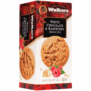 Walkers Biscuits White Chocolate & Raspberry 150g Image