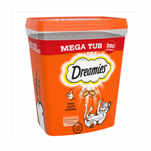 Dreamies with Chicken Bulk Mega Tub 350g Image