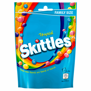 Skittles Tropical Pouch 196g Image