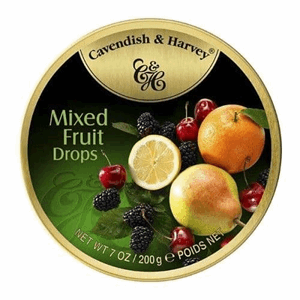 Cavendish & Harvey Travel Tins Mixed Fruit 200g Image