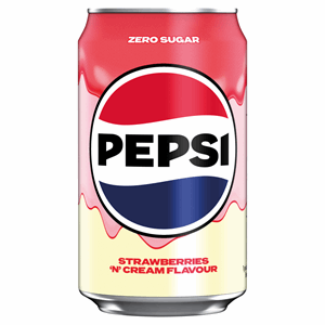 Pepsi Treats Strawberries 'N' Cream Flavour Can 330ml Image