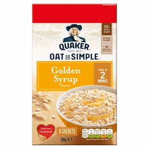 Quaker Oat So Simple Golden Syrup Porridge Sachets 8x36g Image