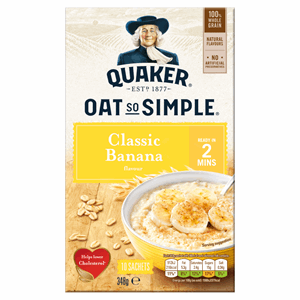 Quaker Oat So Simple Classic Banana Porridge Sachets 10x34.8g Image