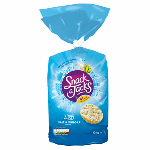 Snack a Jacks Salt & Vinegar Sharing Rice Cakes 126g Image